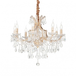Люстра с хрусталем Ideal Lux Napoleon SP8 Oro
