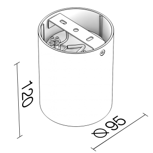 Накладной светильник LeDron HDL 5600 BLACK