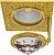 Точечный светильник FEDE SAN SEBASTIAN DE LUXE Bright Gold FD1033CLOB