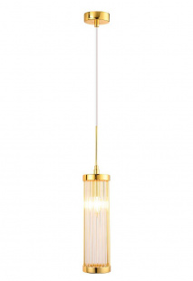 Подвесной светильник Crystal Lux Tadeo SP1 D100 Gold/Transparente