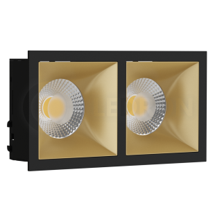 Встраиваемый светильник LeDron RISE KIT 2 Black/Gold