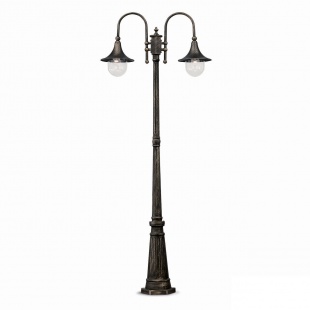 Садово-парковый светильник Ideal Lux Cima Pt2 Nero Antico