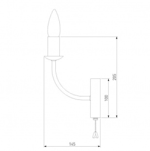 Бра Eurosvet Santi 60139/1 хром