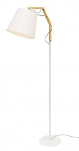Торшер с абажуром Arte Lamp Pinoccio A5700PN-1WH