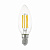Лампа светодиодная филаментная Eglo E14 4W 2700K прозрачная 11759