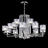 Подвесная люстра Crystal Lux Nicolas SP-PL10+5 Nickel/White