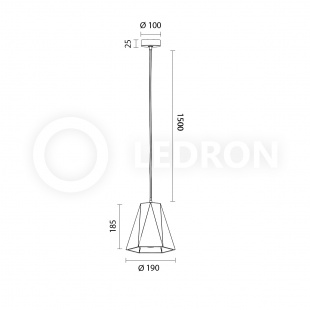 Подвесной светильник LeDron RAYS 2517C